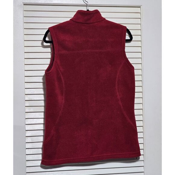 Eastern Mountain Sports Women's Red Polartec Fleece Vest Full Zip Size M 2988 - Picture 9 of 11